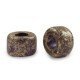 DQ Griechische Keramik Perlen 9mm Gold spot - Purple